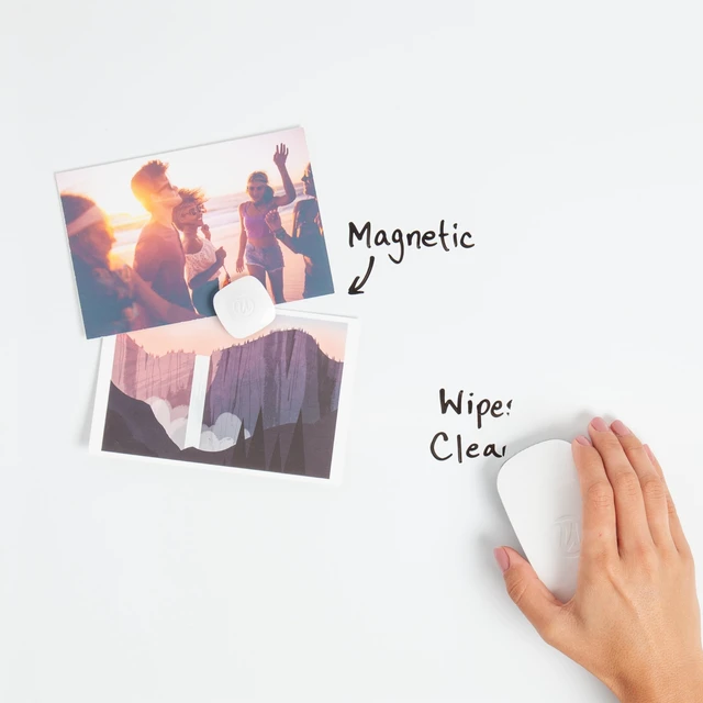 Alt view image 4 of 5 - U Brands Contempo Magnetic Small Whiteboard 11"x14" White Modern Frame Dry Erase Board Includes Marker and Magnet