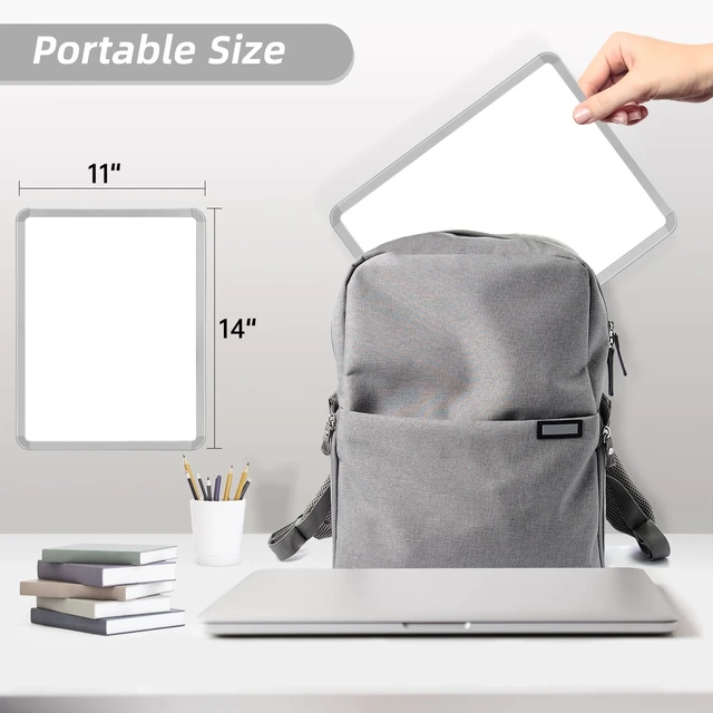 Alt view image 4 of 6 - VUSIGN Magnetic Dry Erase Board, 14 x 11 Inches, Gray