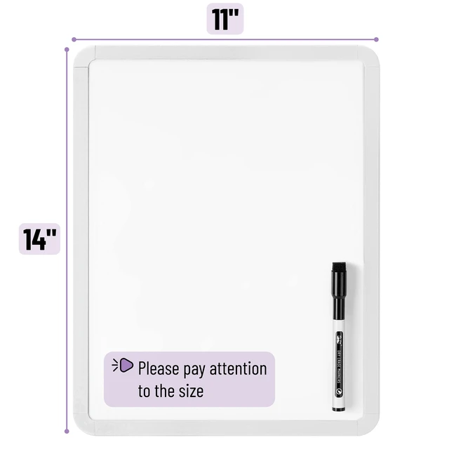 Alt view image 3 of 6 - Mr. Pen Dry Erase Board, 14" x 11", White Frame