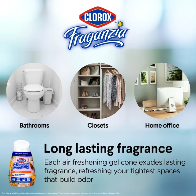 Alt view image 5 of 7 - Clorox Fraganzia Gel Air Freshener Cone Hawaiian Escape 6Oz