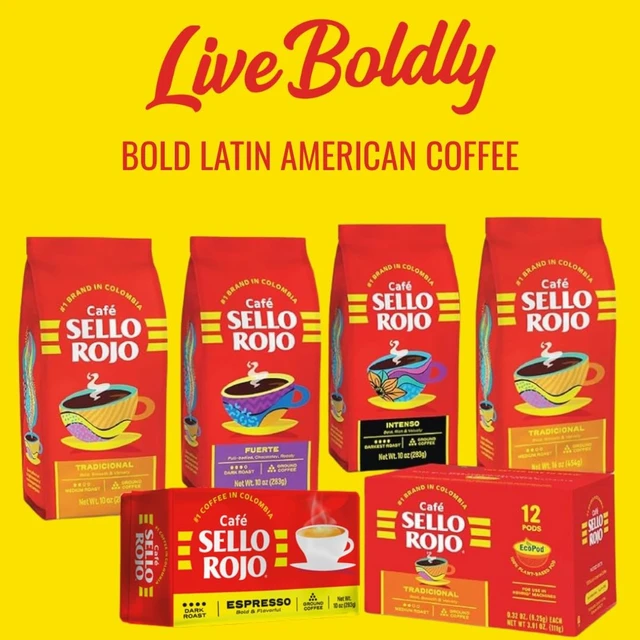 Alt view image 4 of 5 - Sello Rojo Tradicional Medium Roast Ground Coffee, 10oz