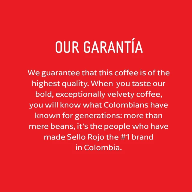 Alt view image 4 of 5 - Sello Rojo Espresso Brick, Colombian Ground Coffee, 10oz