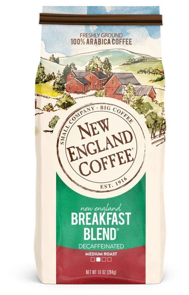 Main image of New England Coffee Decaf Breakfast Blend Ground Coffee 10oz (Pack of 1)