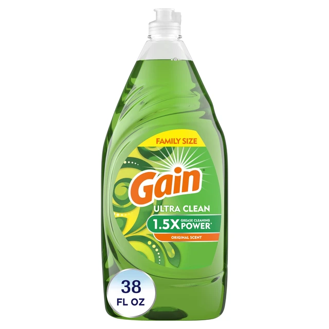 Alt view image 4 of 6 - Gain Ultra Dishwashing Liquid, Original, 2 Pack, 38 fl oz