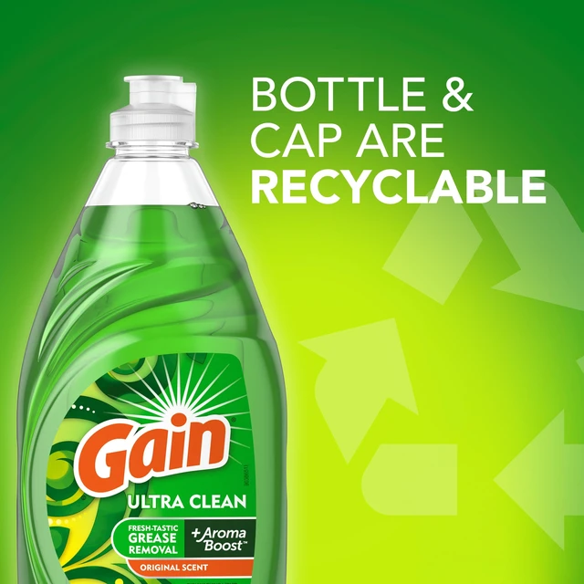 Alt view image 3 of 6 - Gain Ultra Dishwashing Liquid, Original, 2 Pack, 38 fl oz