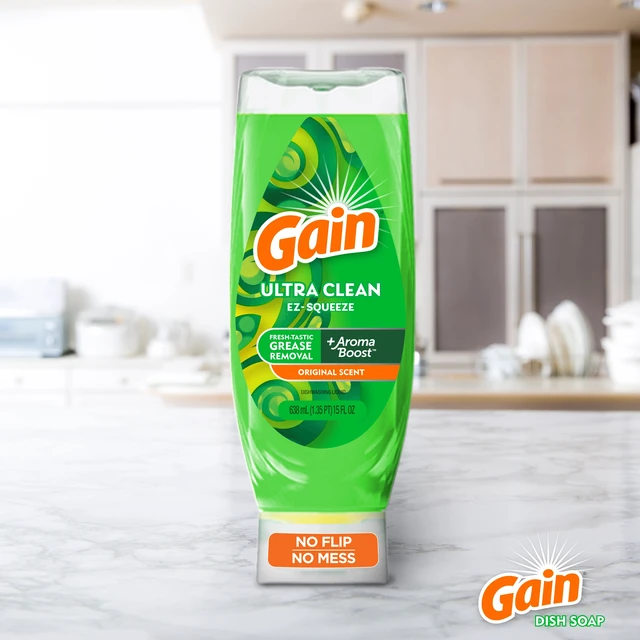 Alt view image 3 of 6 - Gain EZ-Squeeze Liquid Dish Soap, Original Scent, 24.3 fl oz (2 Pack)