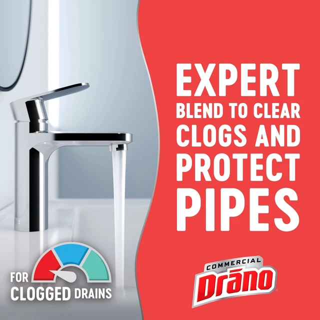 Alt view image 4 of 5 - Drano Max Gel Commercial Line Drain Clog Remover, 42 fl oz
