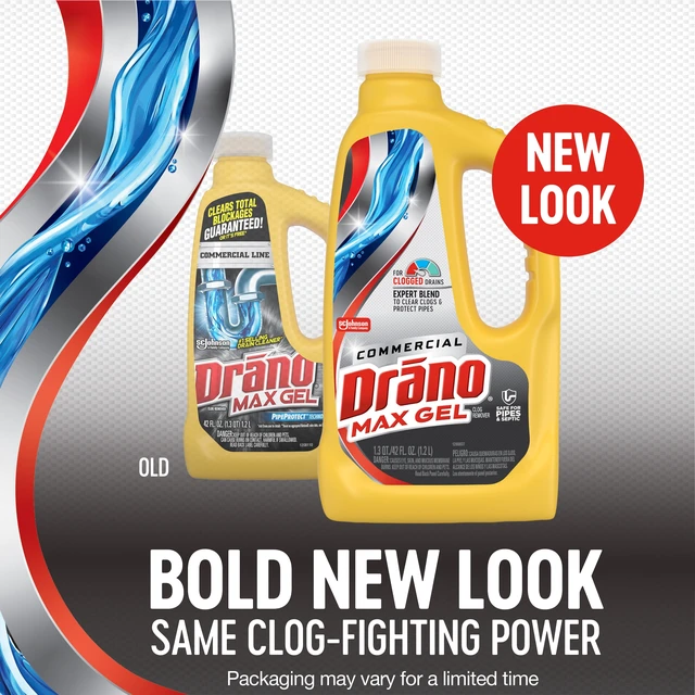 Alt view image 2 of 5 - Drano Max Gel Commercial Line Drain Clog Remover, 42 fl oz