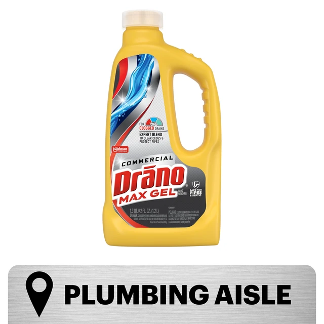 Alt view image 3 of 5 - Drano Max Gel Commercial Line Drain Clog Remover, 42 fl oz