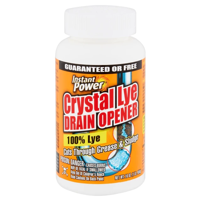 Alt view image 6 of 6 - Instant Power Crystal Lye Drain Opener, 16 oz, 1 Count