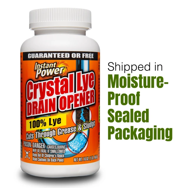 Alt view image 2 of 6 - Instant Power Crystal Lye Drain Opener, 16 oz, 1 Count