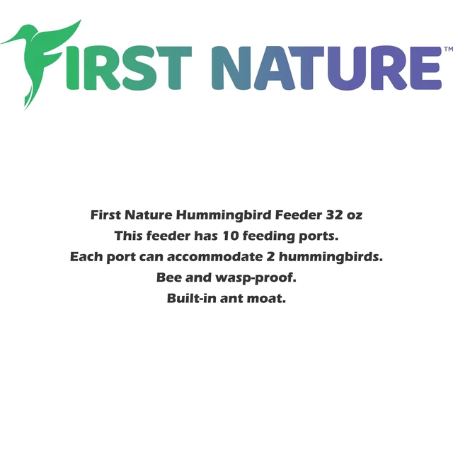 Alt view image 4 of 6 - First Nature Hummingbird Feeder 32oz Red