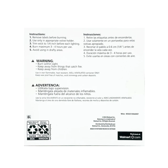Alt view image 5 of 6 - Mainstays Unscented Votive Candles White 16 Count