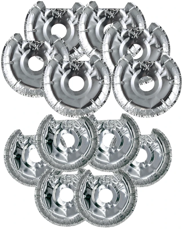 Main image of Mainstays R101F12 Disposable Foil Drip Pan Liners for Electric Stoves, 12-Pack