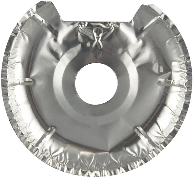 Alt view image 3 of 6 - Mainstays R101F12 Disposable Foil Drip Pan Liners for Electric Stoves, 12-Pack