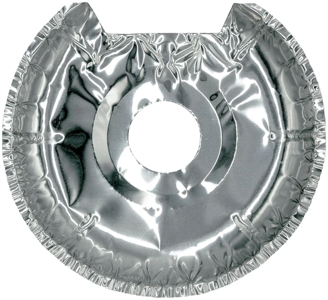 Alt view image 6 of 6 - Mainstays R101F12 Disposable Foil Drip Pan Liners for Electric Stoves, 12-Pack
