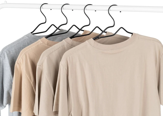 Alt view image 2 of 6 - Better Homes & Gardens Black Non-Slip Adult Clothes Hangers with Chrome Hook, 10 Pack