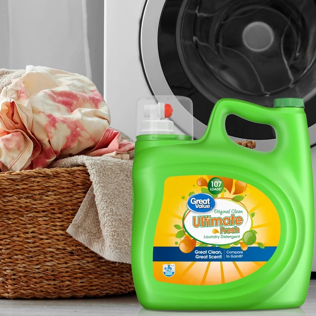 Alt view image 3 of 6 - Great Value Ultimate Fresh Laundry Detergent, Original Clean, 154floz, 107Loads
