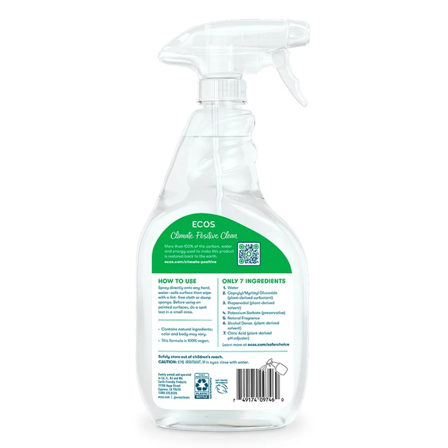 Alt view image 3 of 5 - ECOS Hypoallergenic All-Purpose Cleaner Spray, Parsley Scent, 22 fl oz