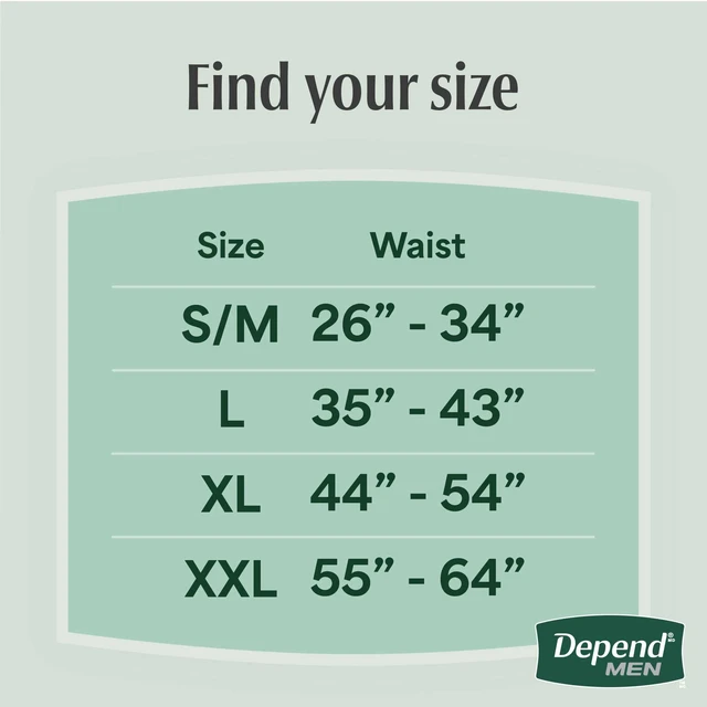 Alt view image 5 of 6 - Depend Fresh Protection Incontinence Underwear for Men, Adult Diapers, XL (15 Count)