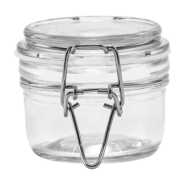 Alt view image 3 of 6 - (2 pack) Mainstays Glass Airtight Food Storage Jar with Lid, Clear, 5 oz