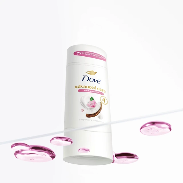 Alt view image 4 of 5 - Dove Advanced Care Antiperspirant Deodorant Stick for Helping Repair Skin Barrier After Shaving, Caring Coconut with 72-Hour Sweat & Odor Protection, 2.6 oz