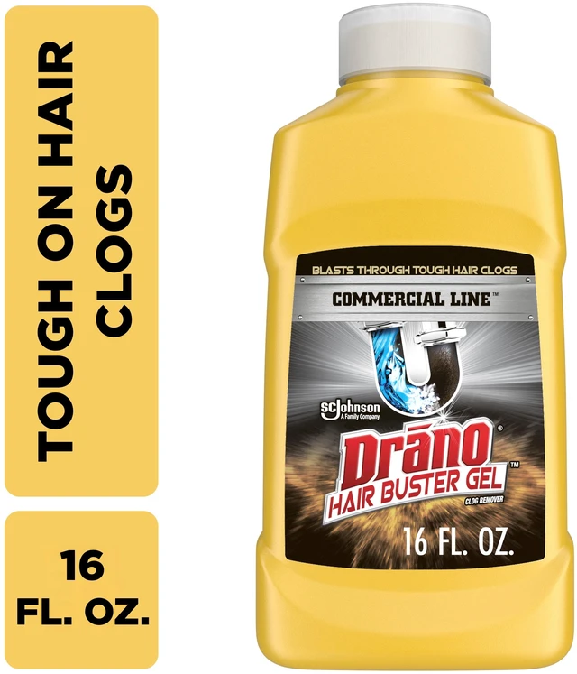 Main image of Drano Hair Buster Gel Drain Clog Remover, Commercial Line, 16 fl oz