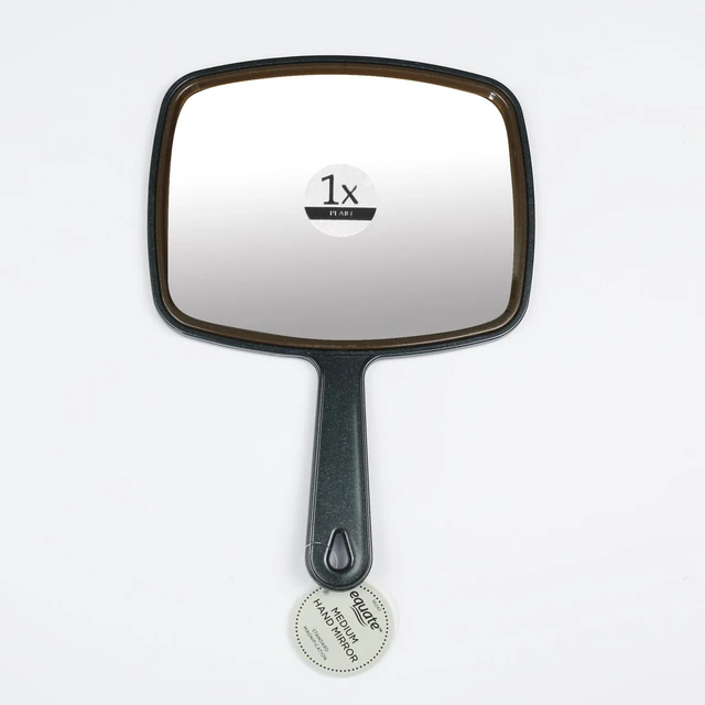 Alt view image 2 of 5 - Equate Medium Hand Face Mirror, Black, Size 10.6" x 7.6" x 0.3", 1 Count