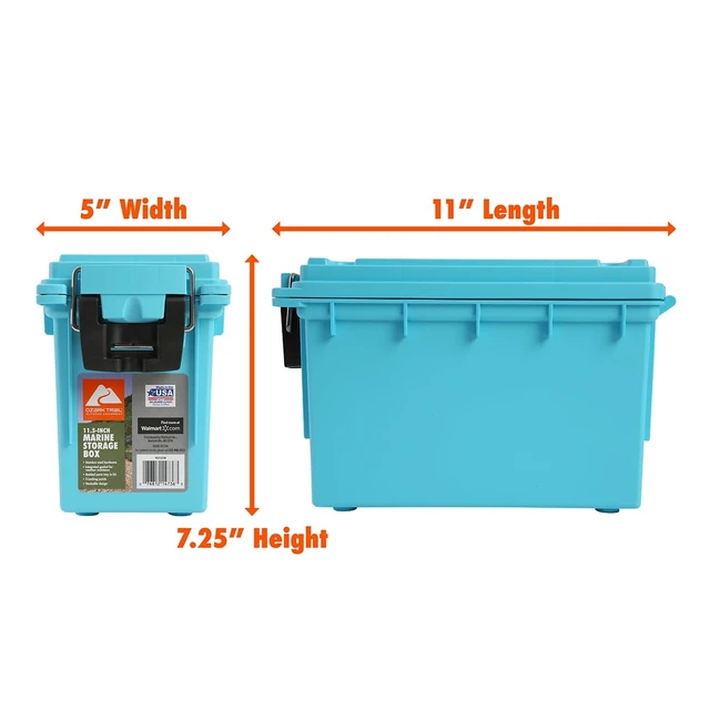 Alt view image 3 of 6 - Ozark Trail Blue Marine Storage Box with Water Resistant Lid