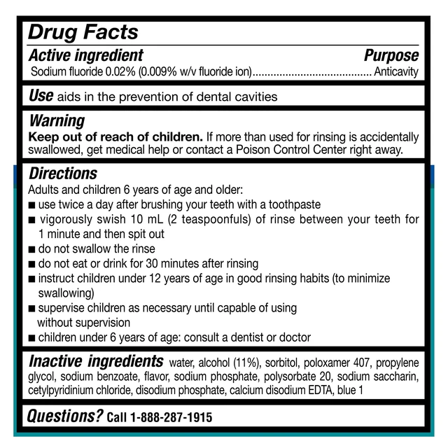 Alt view image 3 of 6 - Equate Restoring Anticavity Fluoride Mouthwash, Refreshing Mint, 1 L
