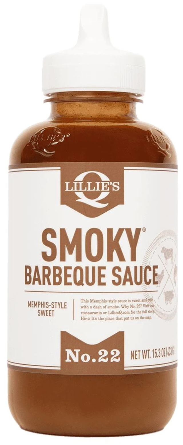 Main image of Lillies Q Memphis Style BBQ Sauce Smoky & Sweet Barbecue Sauce for Ribs, Pulled Pork & Chicken, 15.3 oz Squeeze Bottle
