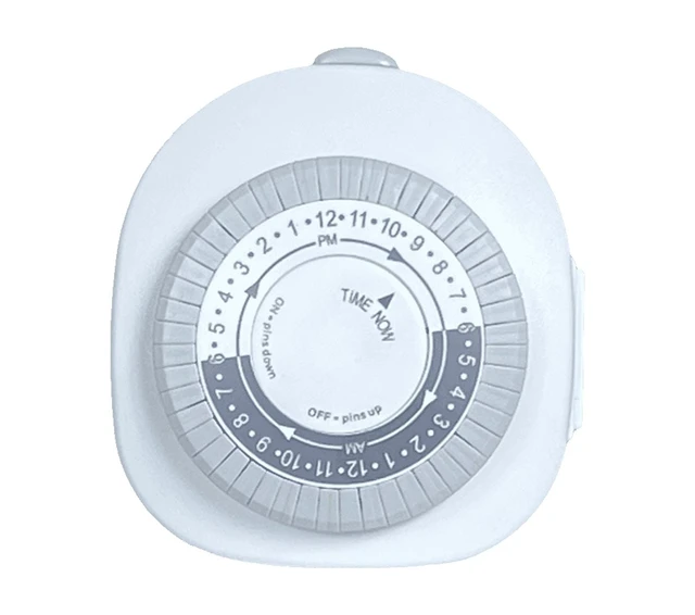 Main image of Hyper Tough Analog Timer, 3-Prong Outlet, Indoor Grounded, 15 Amps
