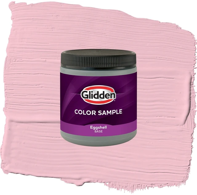 Main image of Glidden Rose Melody Satin Interior Paint Color Sample, 1/2Pint