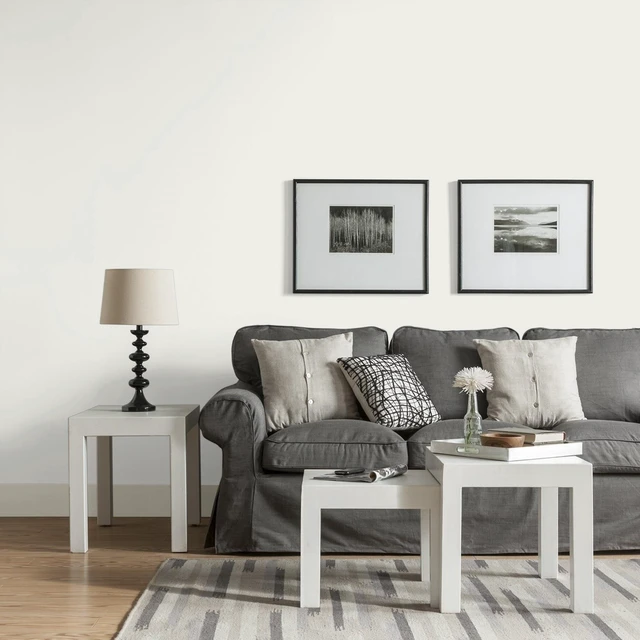 Alt view image 5 of 6 - Glidden Commercial White Satin Interior Paint Color Sample, 1/2 Pint