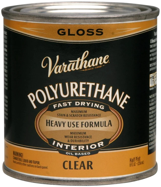 Main image of Varathane Gloss-9061H Ultimate Oil-Based Interior Polyurethane, Clear, Half Pint