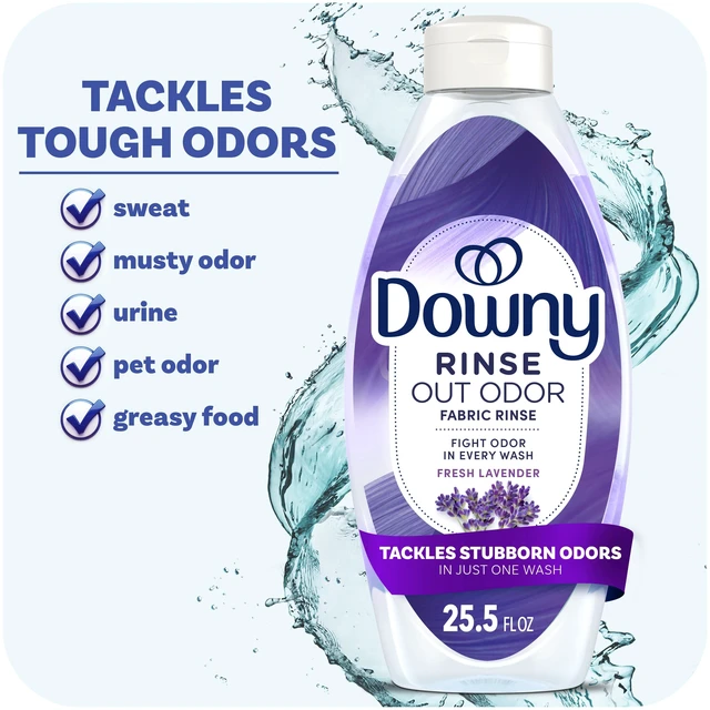 Main image of Downy Rinse Out Odor Laundry Rinse, Fresh Lavender Scent, 25.5 fl oz