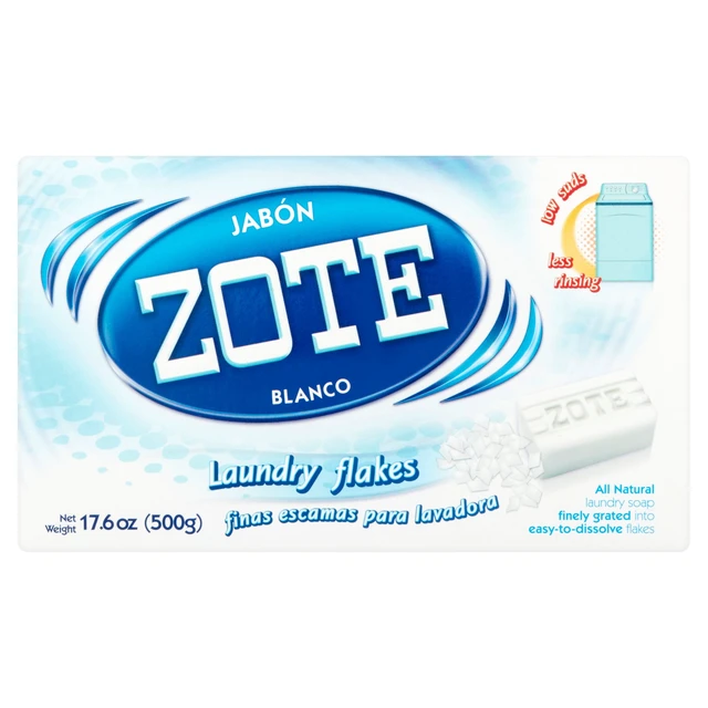 Alt view image 3 of 5 - Zote Blanco Laundry Flakes, 3 Pack, 17.6oz, Gentle on Clothes & Skin, with Sodium Tallowate