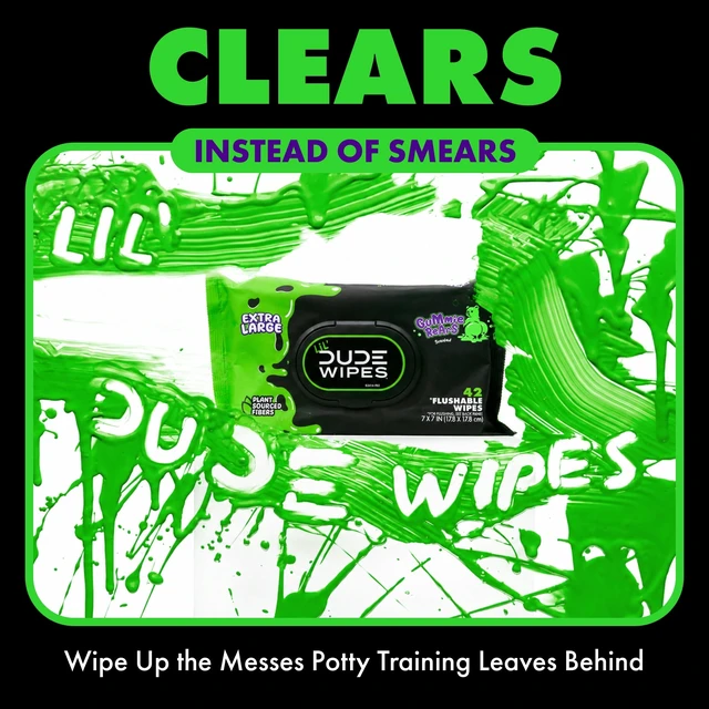 Alt view image 4 of 6 - LiL' DUDE Extra Large Gummie Rears Flushable Wipes, Gummy Bear Scent, 42 Count, 3 Pack