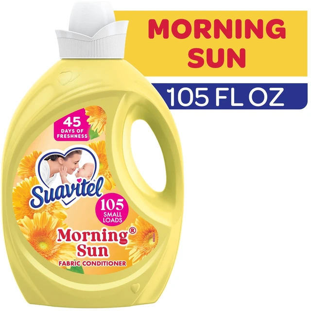 Main image of Suavitel Fabric Conditioner, Liquid Fabric Softener, 105fl oz, 45 Days of Freshness, Morning Sun Scent