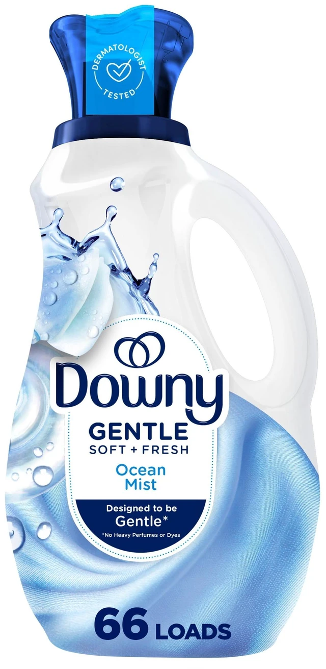 Main image of Downy Gentle Soft + Fresh Liquid Fabric Softener 44fl oz 66Loads Ocean Mist Scent