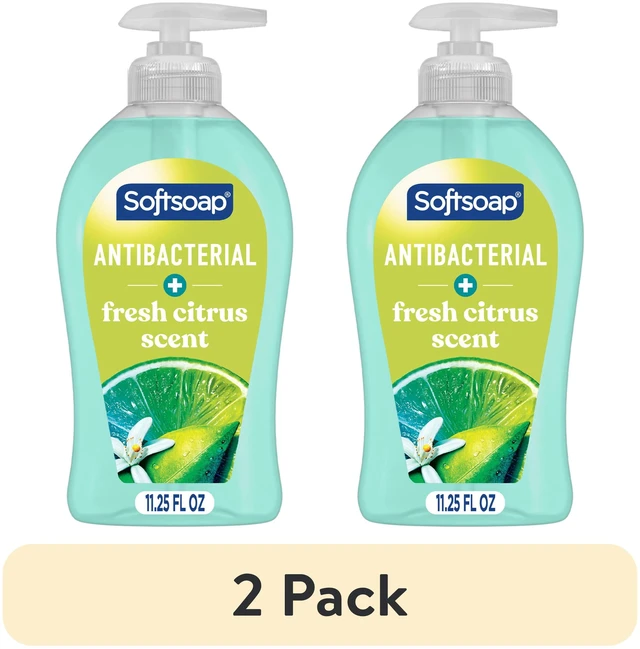 Main image of Softsoap Antibacterial Hand Soap 2Pack, Fresh Citrus Scent, 11.25Fl Oz, Eliminates 99% of Bacteria