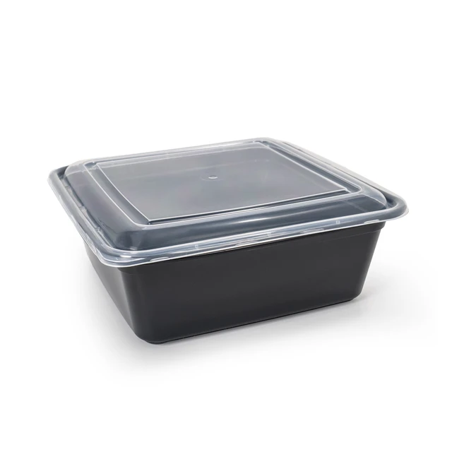 Alt view image 5 of 6 - Mainstays 10-Piece 8-Cup Tall Square Meal Prep Containers with Lids, BPA-Free, Microwave and Dishwasher Safe