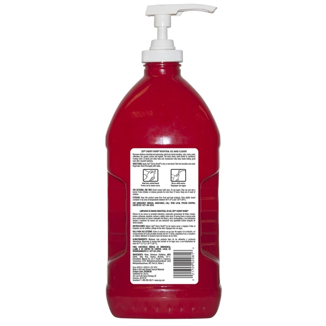 Alt view image 4 of 4 - Zep Cherry Bomb Heavy-Duty Hand Cleaner Cherry Blossom Scent 48fl oz
