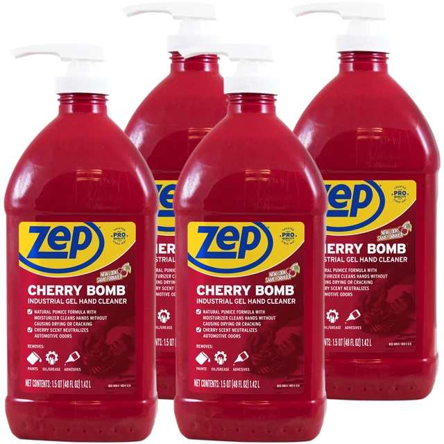 Alt view image 3 of 4 - Zep Cherry Bomb Heavy-Duty Hand Cleaner Cherry Blossom Scent 48fl oz