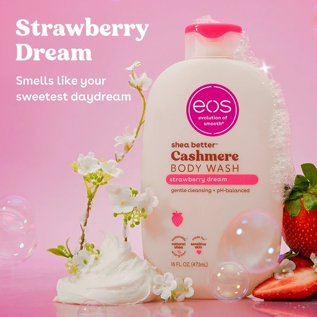 Alt view image 3 of 5 - Eos Strawberry Dream Hydrating Body Wash, Sweet Strawberry Scented, 16 fl oz
