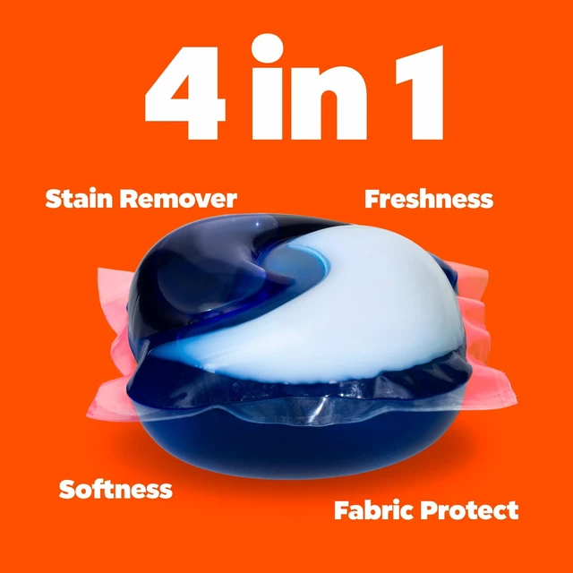 Alt view image 4 of 6 - Tide PODS Laundry Detergent Pacs, 3X Cleaning Power with Touch of Downy Freshness, 11 Count