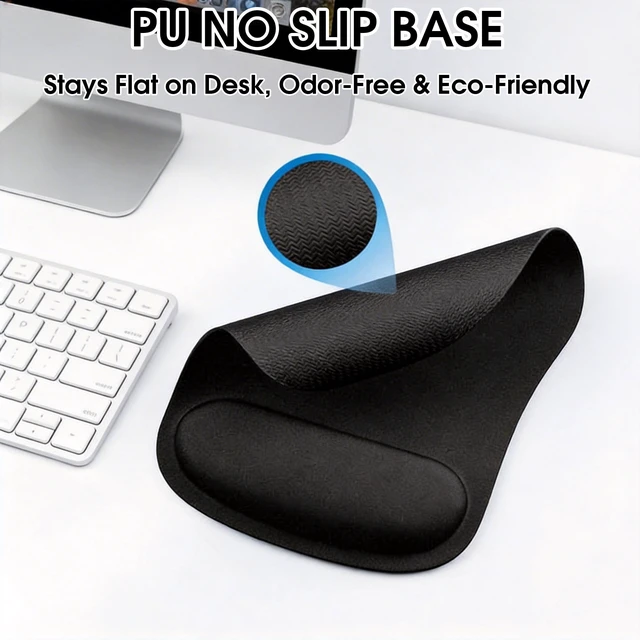 Alt view image 2 of 6 - Ergonomic Mouse Pad with Wrist Support, Non-Slip Carpal Tunnel Relief for Desk Laptop Office & Home