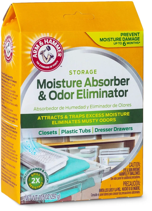 Main image of Arm & Hammer 10.5oz Disposable Desiccant Moisture Absorber and Odor Eliminator Pouch