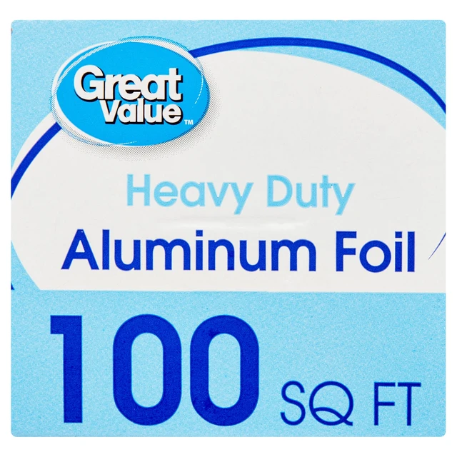 Alt view image 3 of 6 - Great Value Heavy Duty Aluminum Foil, 100 Sq Ft
