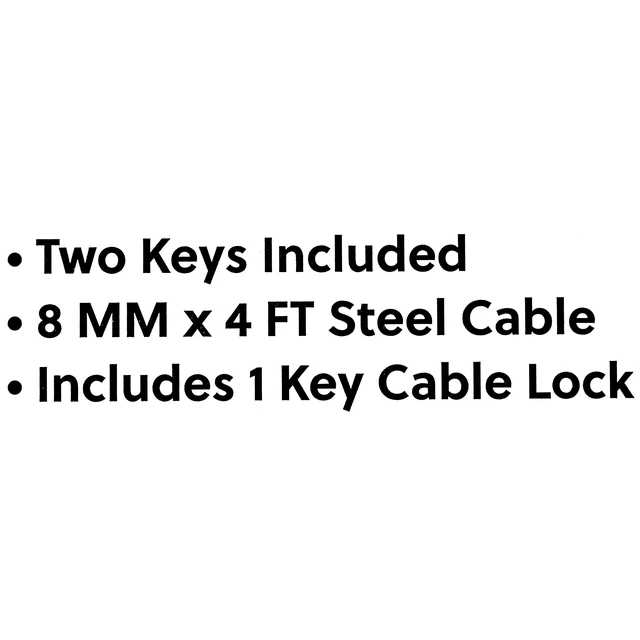 Alt view image 4 of 6 - Concord 8mm Key Cable Bicycle Lock